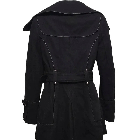 Miss Sixty M60 Wool Blend Belted Coat - Picture 2 of 8